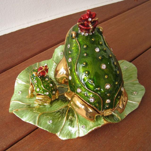 かえる カエル 蛙 宝石箱 ジュエリーボックス ジュエリーBOX