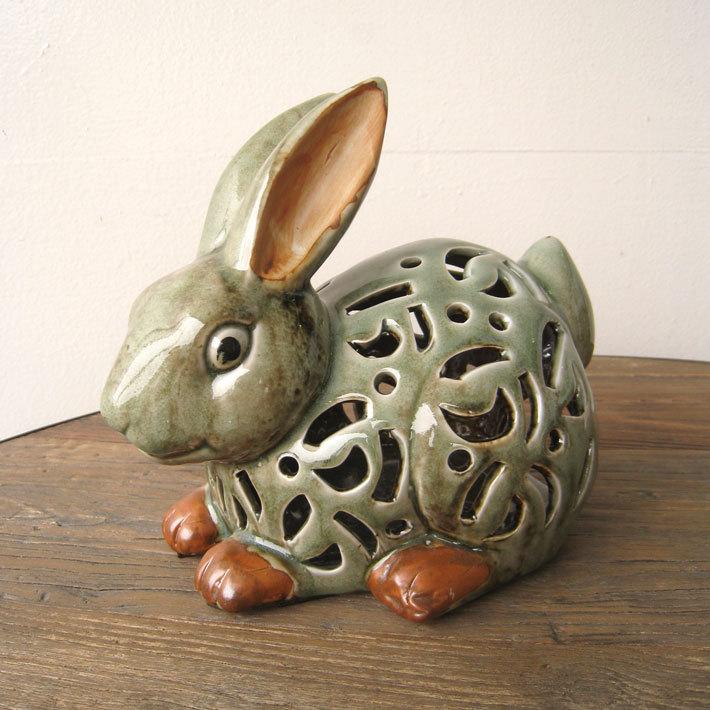 香炉 うさぎ ウサギ 兎 ラビット Rabbit アジアン オリエンタル お香