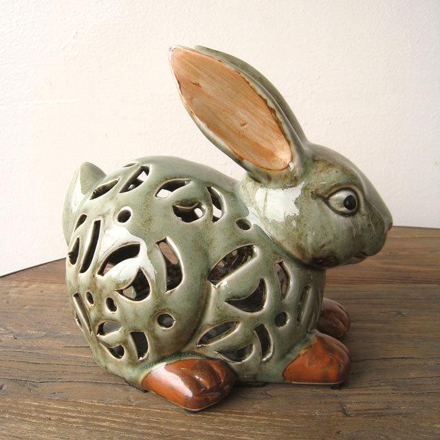 香炉 うさぎ ウサギ 兎 ラビット Rabbit アジアン オリエンタル お香
