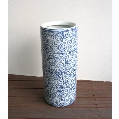 ウッドギャラリー樹 傘立て 陶器 和風 蛸唐草 アンブレラスタンド 和柄