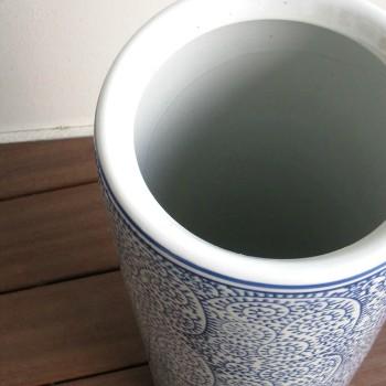 ウッドギャラリー樹 傘立て 陶器 和風 蛸唐草 アンブレラスタンド 和柄