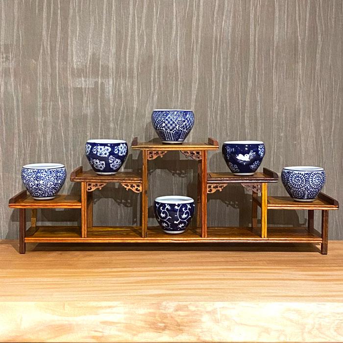 豆火鉢 絵変わり6点セット ミニ火鉢 6点セット ミニ植木鉢 豆火鉢 絵変わり6点セット ミニ火鉢 6点セット ミニ植木鉢