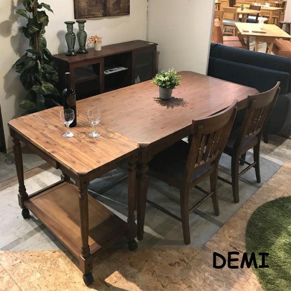 キッチンワゴン 収納 キャスター付き ワゴン 木製 ウォールナット オーク 台所収納 キッチン　2色