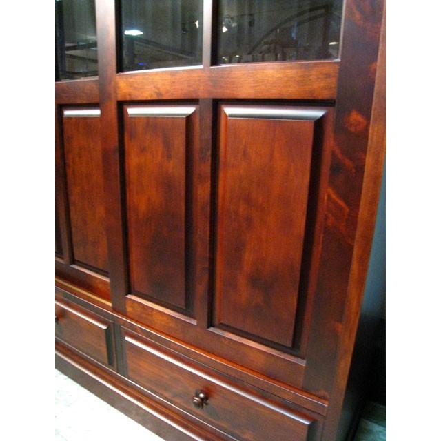 書棚 本棚 天然木 樺桜材 105幅 クラッシック ハイセンス 高級 和