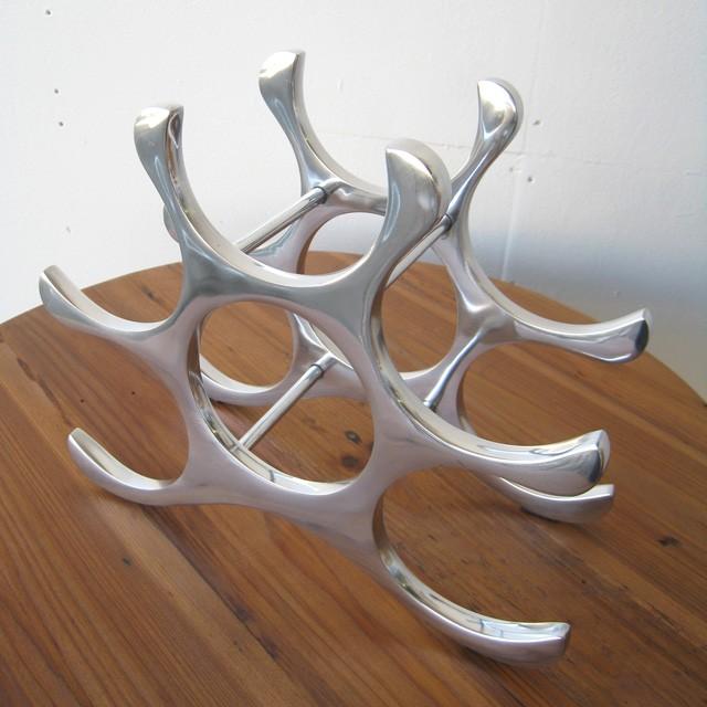 ワインホルダー ワインラック おしゃれ 6本収納 卓上 : 手づくり家具