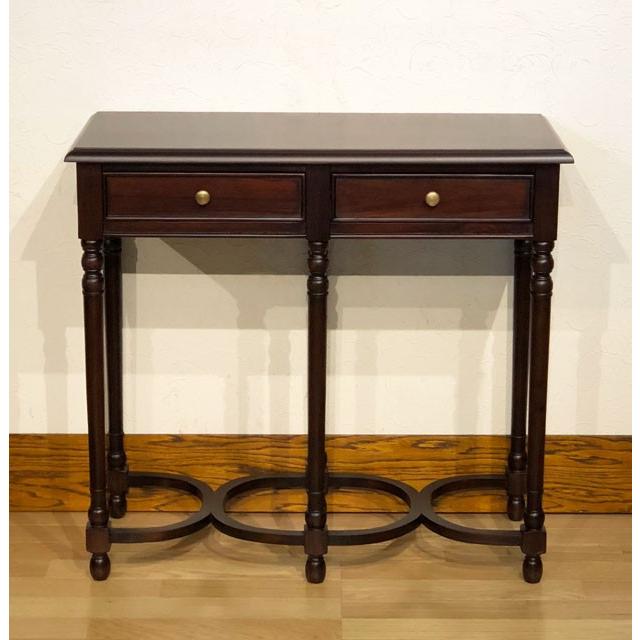 コンソールテーブル 電話台 木製 マホガニー 花台 クラシック