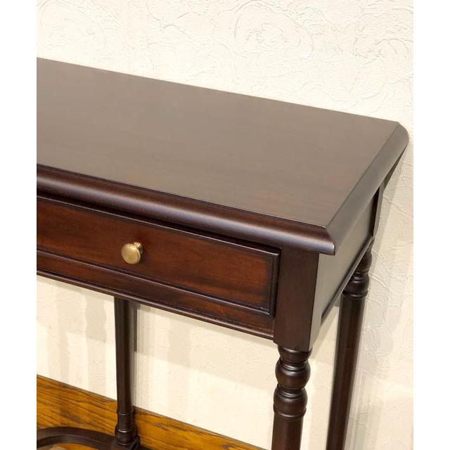 コンソールテーブル 電話台 木製 マホガニー 花台 クラシック