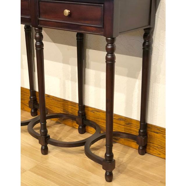 コンソールテーブル 電話台 木製 マホガニー 花台 クラシック