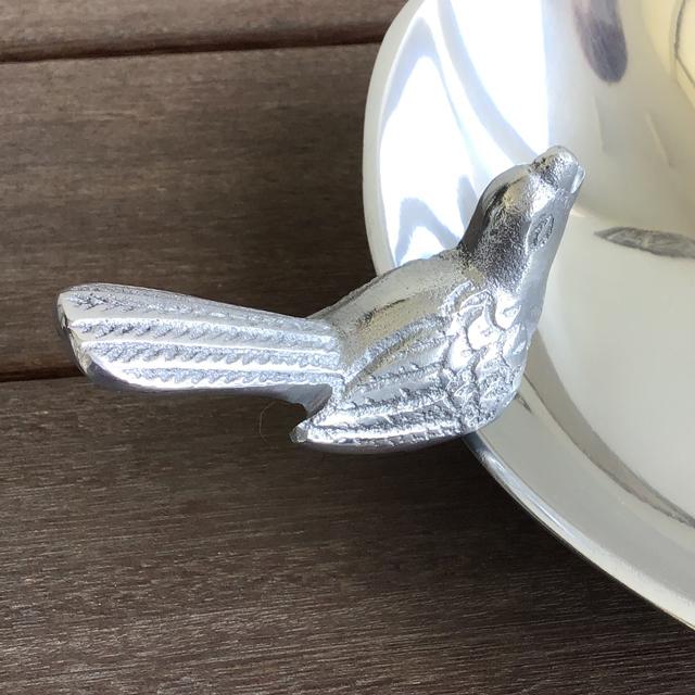 CARRON PARIS 小皿 小物入れ アクセサリートレー トレー トレイ アクセサリー入れ シルバー 銀 キャッシュトレー 小鳥