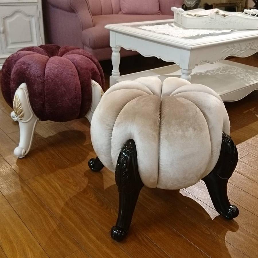 モコモコスツール スツール 姫系 チェア オットマン ファブリック