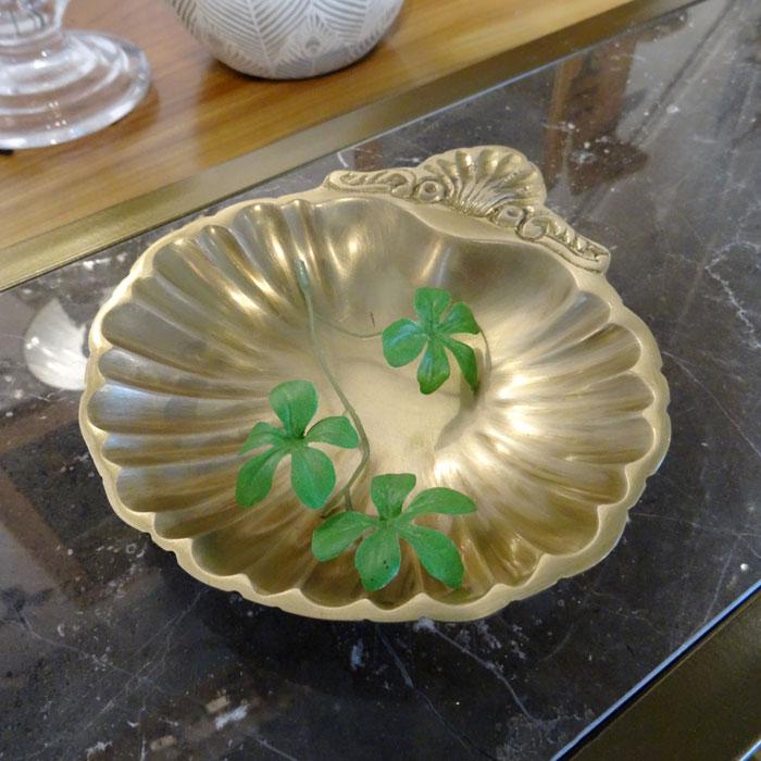 トレイ トレー プレート お皿 真鍮製 アンティークゴールド 金色