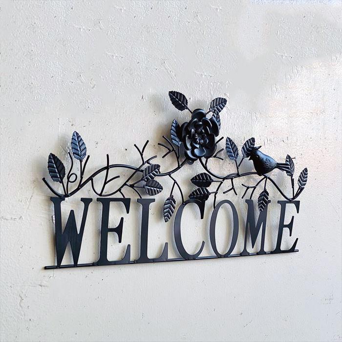 ウェルカムボード バード 壁飾り 壁掛け ウォールデコ おしゃれ