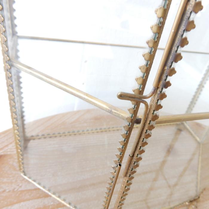 アクセサリーキャビネット2段 ヴィンテージ ガラスケース 2段 棚