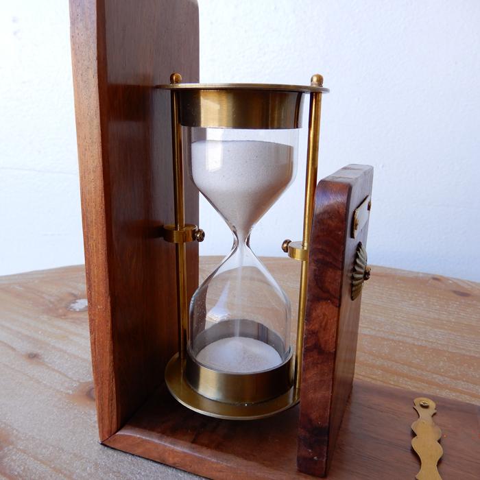 ブックエンド・砂時計 本立て 砂時計 hourglass アワーグラス