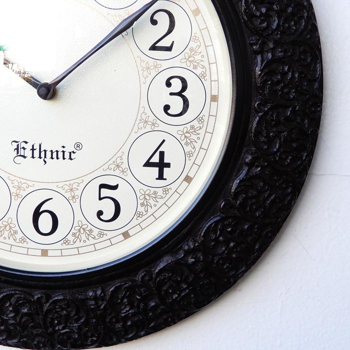 Ethnic Clock Market 壁掛け時計 掛け時計 アンティーク モダン 個性的
