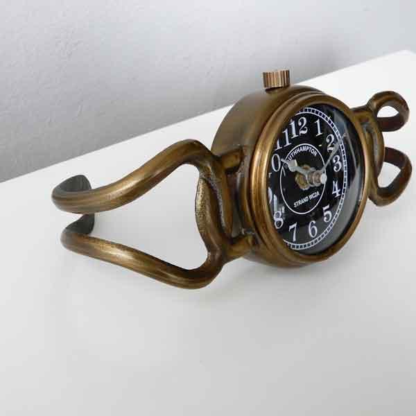 真鍮の置時計 置き時計 時計 アンティーク クロック Clock 個性的