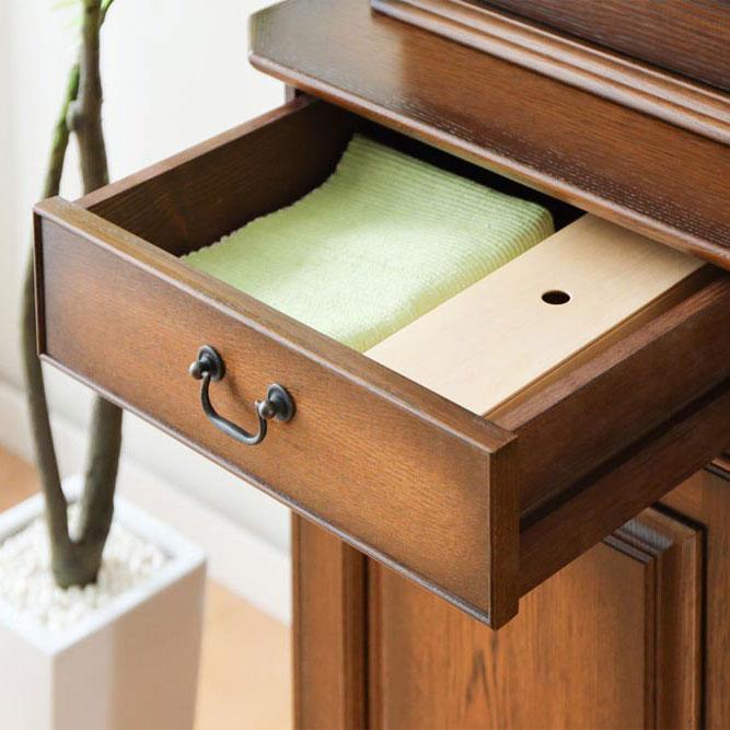 カップボード　食器棚　ブラックウッド　90cm幅 カップボード 食器棚 ブラックウッド 90cm幅