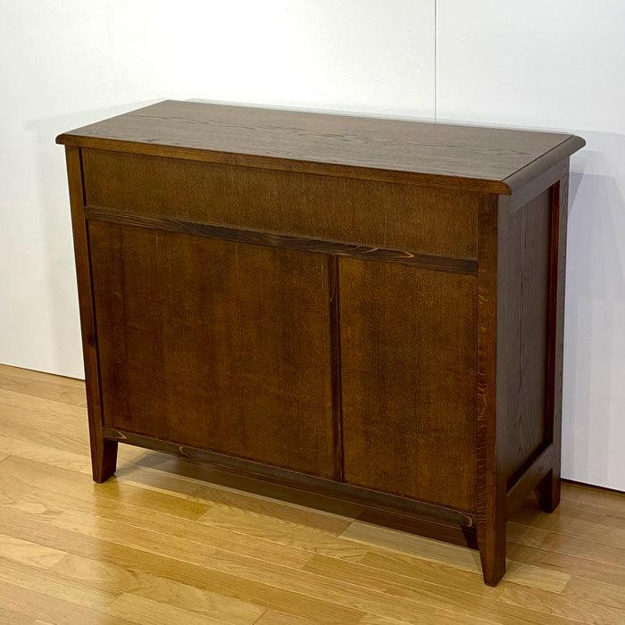 サイドボード キャビネット リビングボード 木製キャビネット ナラ無垢