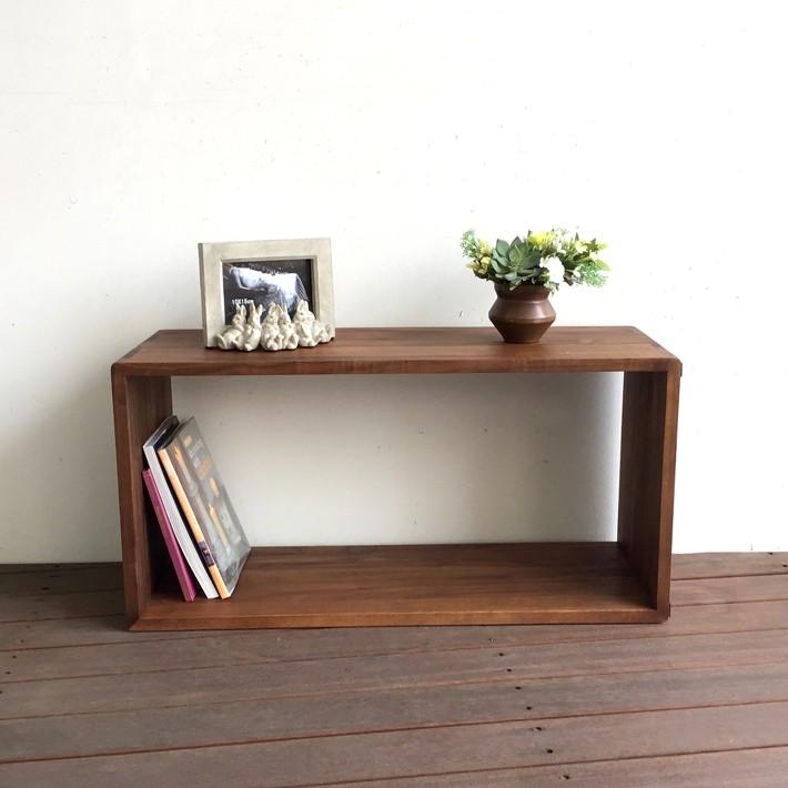 80ボックス・大 ウォールナット ディスプレイラック ディスプレイ