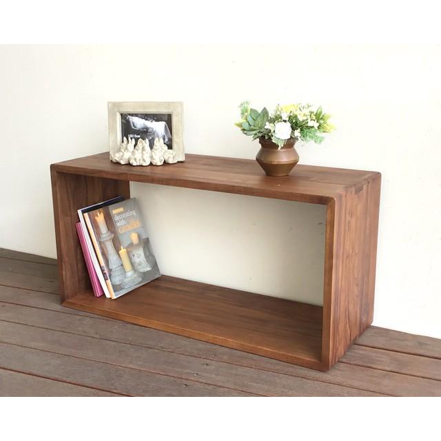 80ボックス・大 ウォールナット ディスプレイラック ディスプレイ