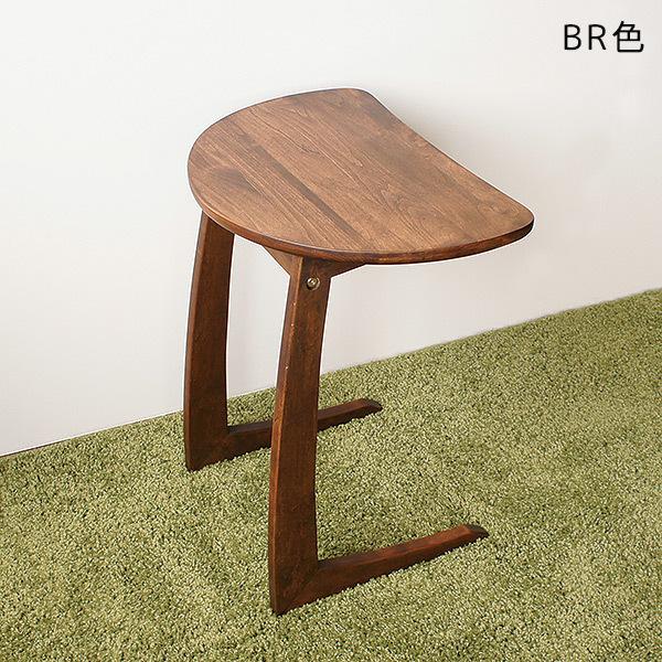 サイドテーブル カラー2色 ナチュラル ブラウン 天然木アルダー材