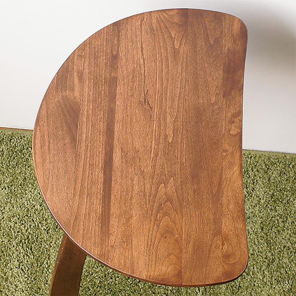 サイドテーブル カラー2色 ナチュラル ブラウン 天然木アルダー材