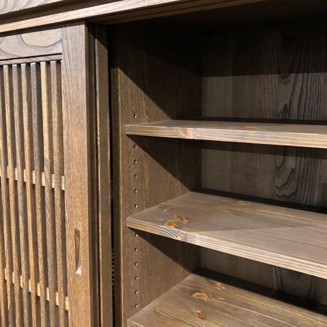 水屋箪笥 茶箪笥 食器棚 和家具 民芸調家具 アンティーク タモ 水屋箪笥 茶箪笥 食器棚 和家具 民芸調家具 アンティーク タモ