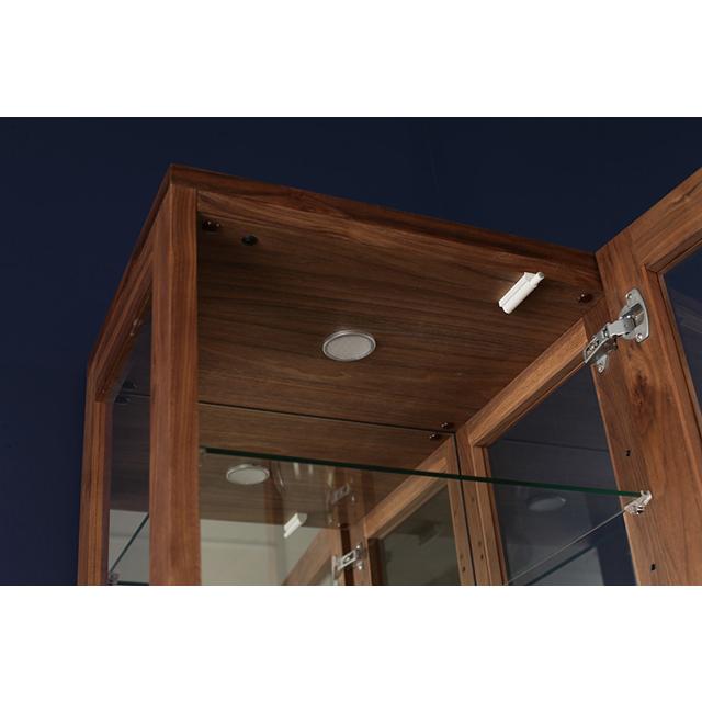 飾り棚 コレクションケース キュリオケース ダウンライト可動式棚