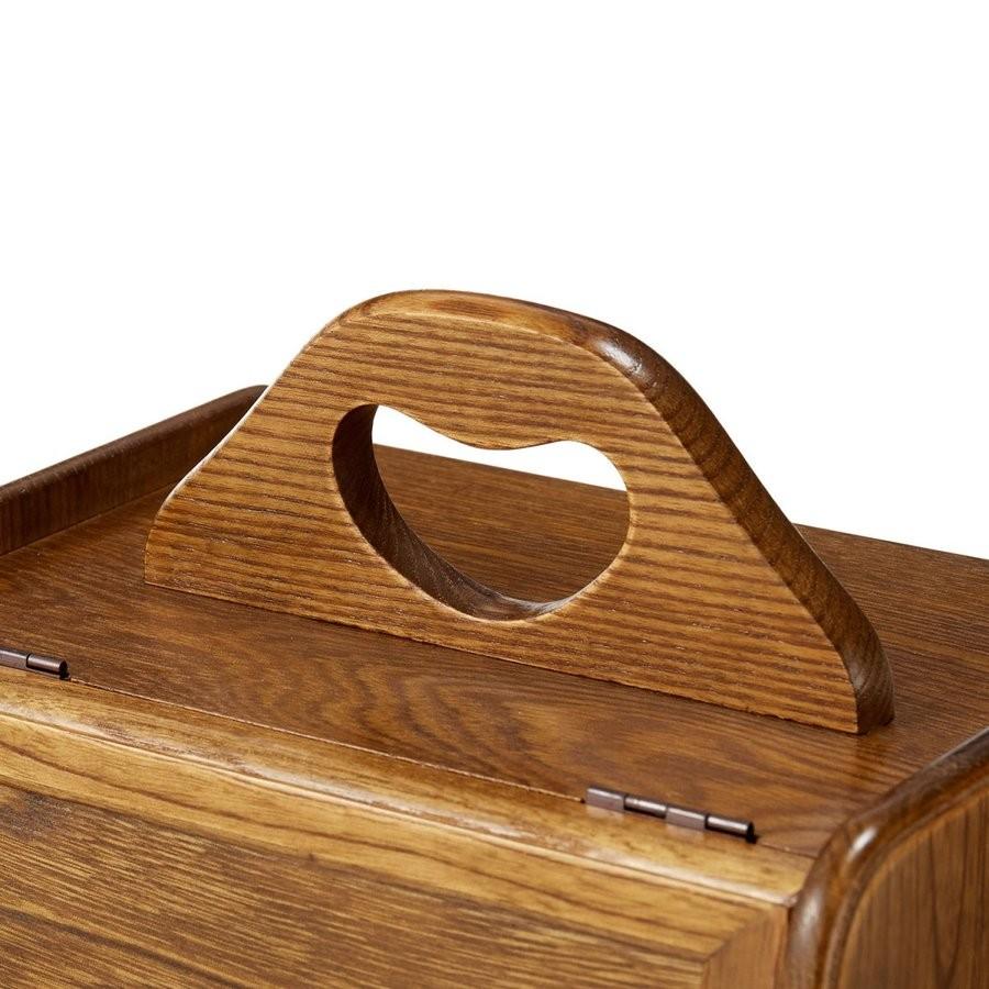 メイクボックス コスメティック 木製 鏡 ナチュラルウッド 縦型 コスメ