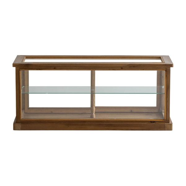 Wooden showcase 幅88.5 ガラスケース ショーケース アンティーク 北欧