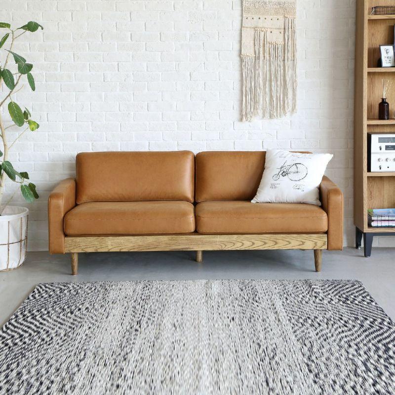 ソファー ソファ sofa 3人掛け 3P ファブリック レザー 木脚 ソファー ソファ sofa 3人掛け 3P ファブリック レザー 木脚