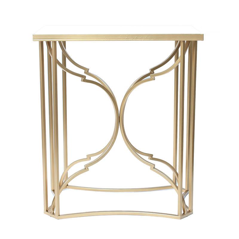 サイドテーブル ソファサイドテーブル コンソール エレガント ゴールド