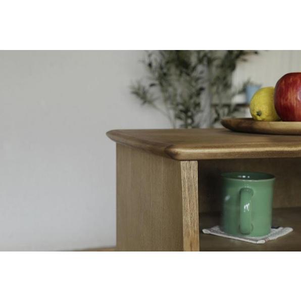 キッチン収納 食器棚 ロータイプ 幅116cm 高さ83.5cm 食器収納