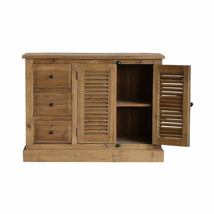 サイドチェスト チェスト タンス 3段 高さ83 おしゃれ 木製チェスト