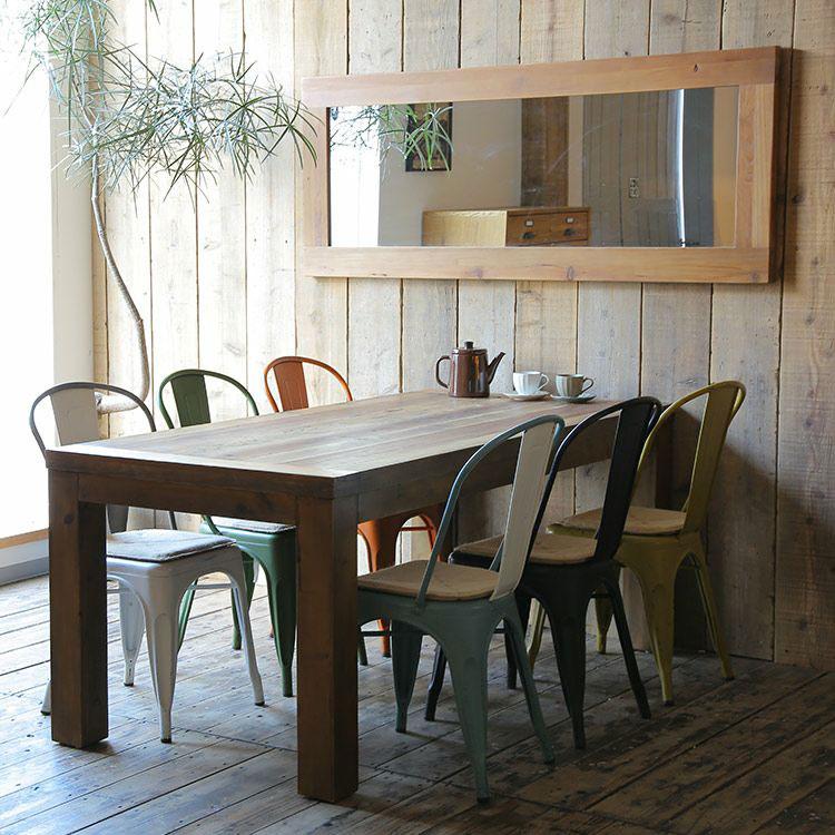 ヴィンテージ風ミラー鏡古材