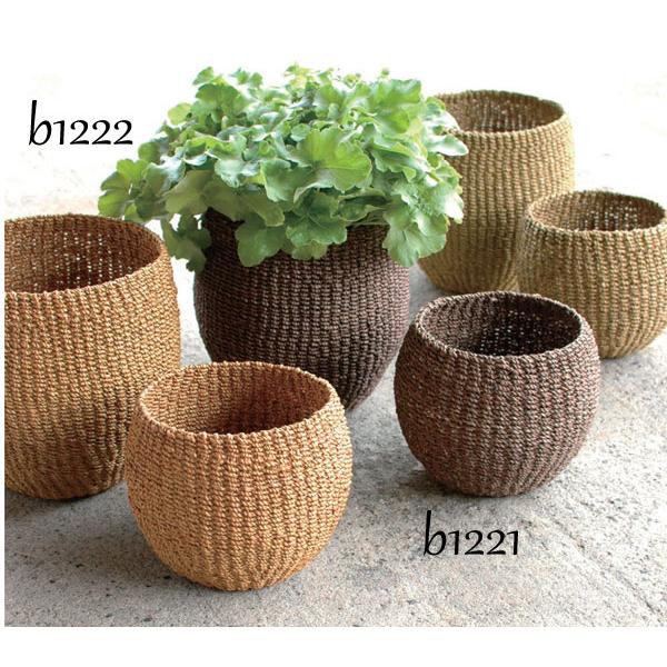 バスケット 鉢カバー 懸崖4号鉢用 観葉植物 花鉢 ミニ インテリア