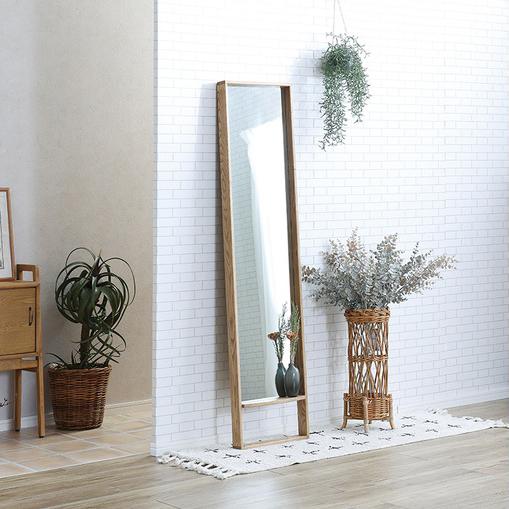 ミラー ウッドフレーム wood 木 木製 ナチュラル おしゃれ 大型ミラー 