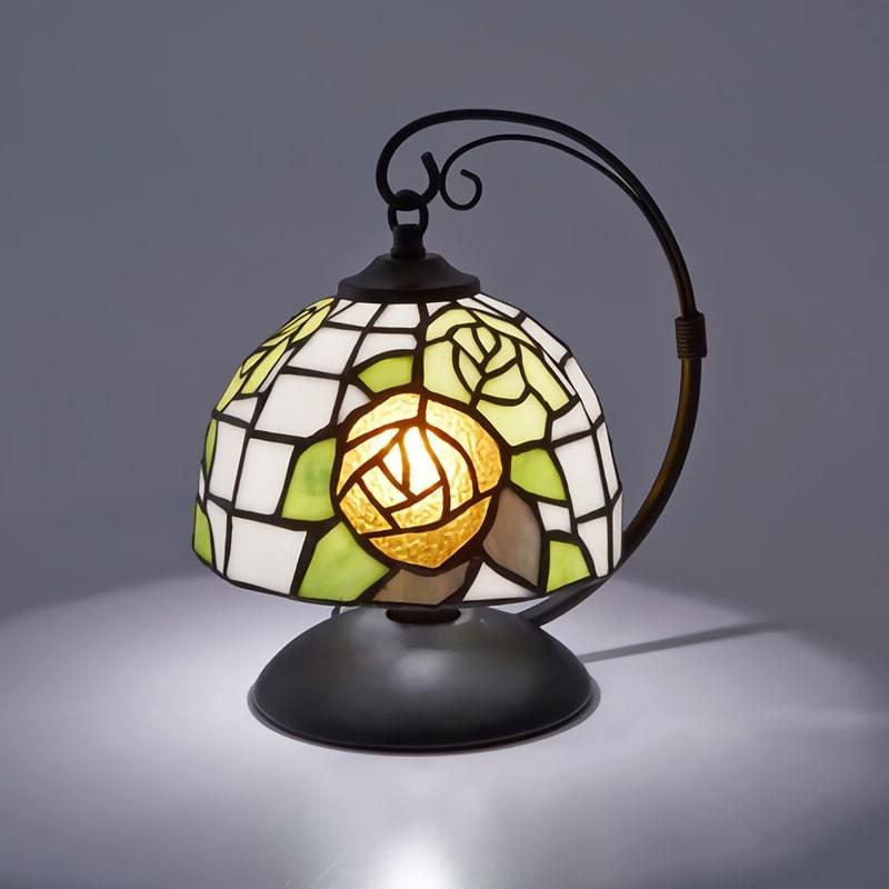 ステンドグラス ランプ 吊り型 スタンド ベース おしゃれ 花柄 アンティーク ライト テーブルランプ ギフト 贈り物 人気スポー新作
