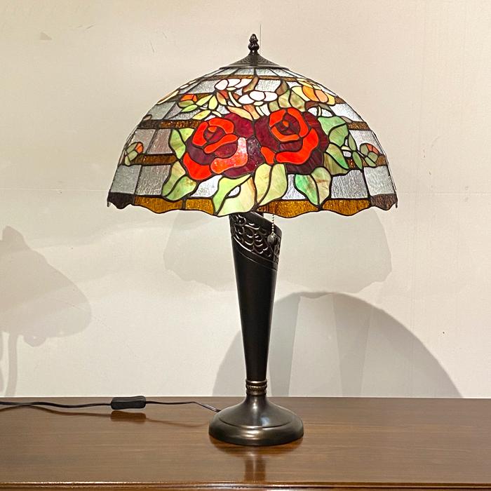 ローズ柄アイアンスタンド ランプテーブル 花台 【公式通販】