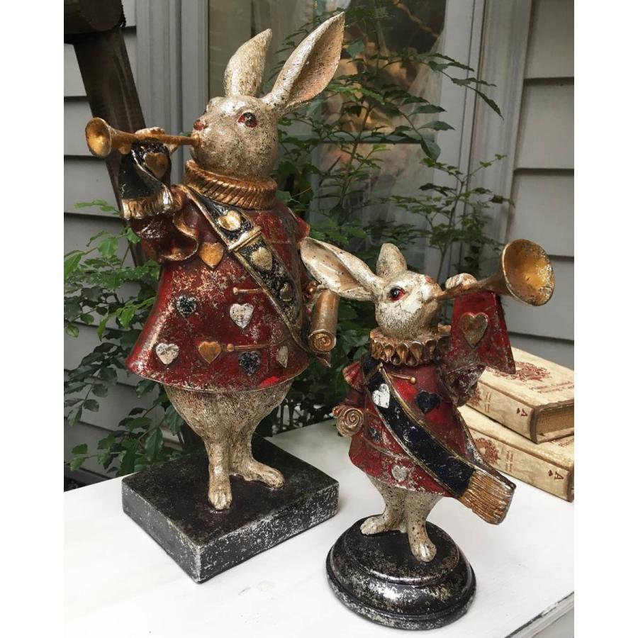 ラッパを吹くうさぎ 小 うさぎ置物 ウサギ かわいい アンティーク プレゼント 848 110 手づくり家具 ウッドギャラリー樹 通販 Yahoo ショッピング