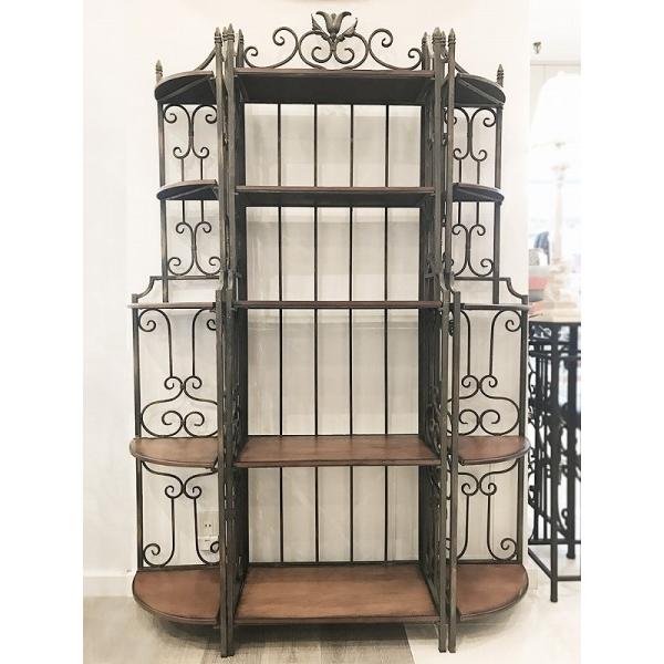 アイアンラック　アイアンスタンド　飾り棚　ディスプレイラック　アンティーク調 アイアン 小物 ディスプレイ スタンド おしゃれ レトロ アンティーク調