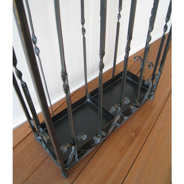 アイアン傘立て おしゃれ アンティーク Large 雨 屋外 玄関 : 手づくり