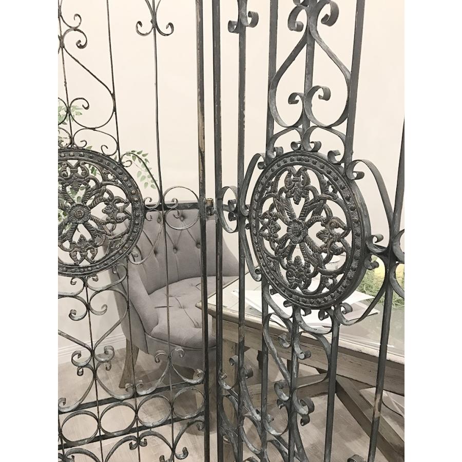 パーテーション アイアン 間仕切り 3連スクリーン ヨーロピアン