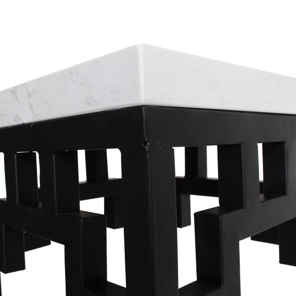 大理石 スクエア サイドテーブル センターテーブル 正方形 花台 モダン