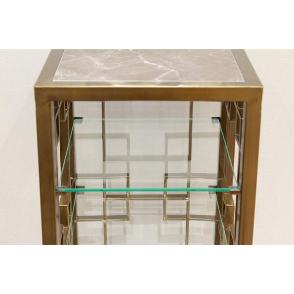 スリッパラック 6足 大理石 ブロンズ アイアンおしゃれ