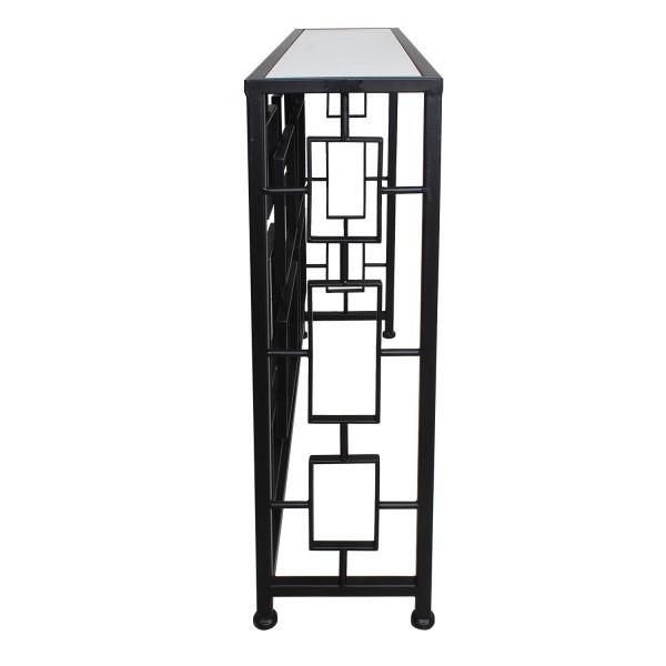 コンソールテーブル ロートアイアン 大理石テーブル 花台 : 手づくり