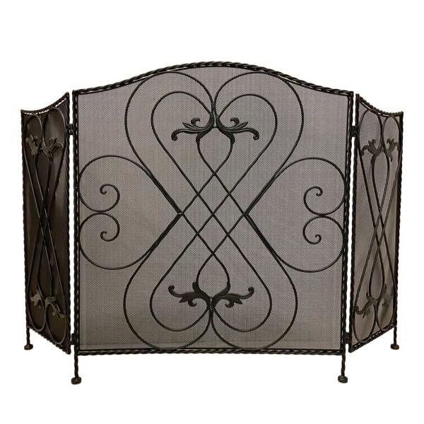Includes Tigerbox Safety Matches. Fireside Premium 3 Fold Mesh Panel Firescreen Spark Guard Black 