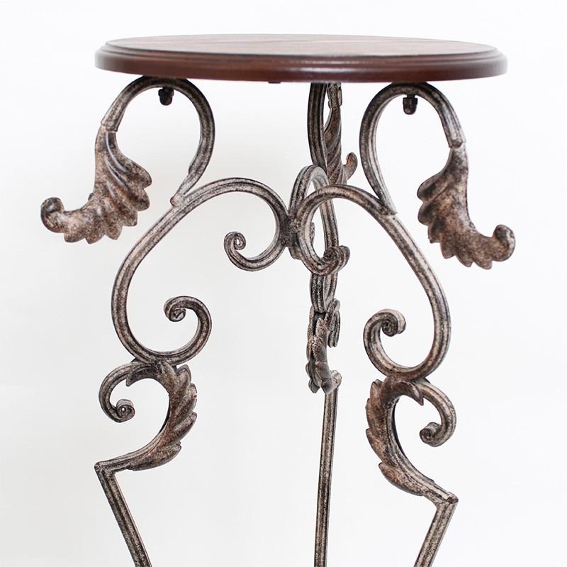 サイドテーブル 花台 アイアン 玄関 モダン おしゃれ コンパクト