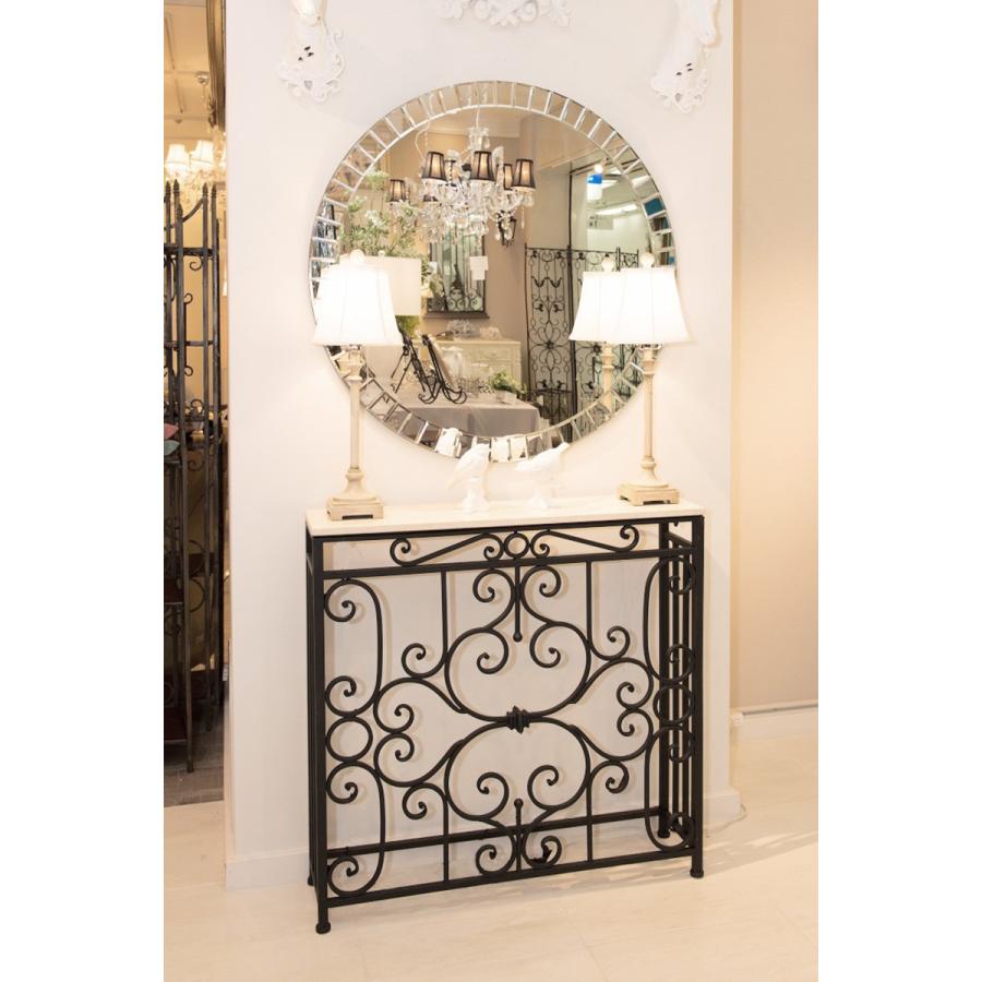 コンソールテーブル 大理石 エレガント 玄関 スリム モダン ホワイト