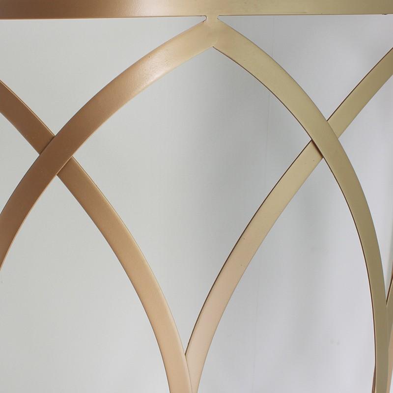 コンソール サイドテーブル 花台 アイアン メタル ゴールド